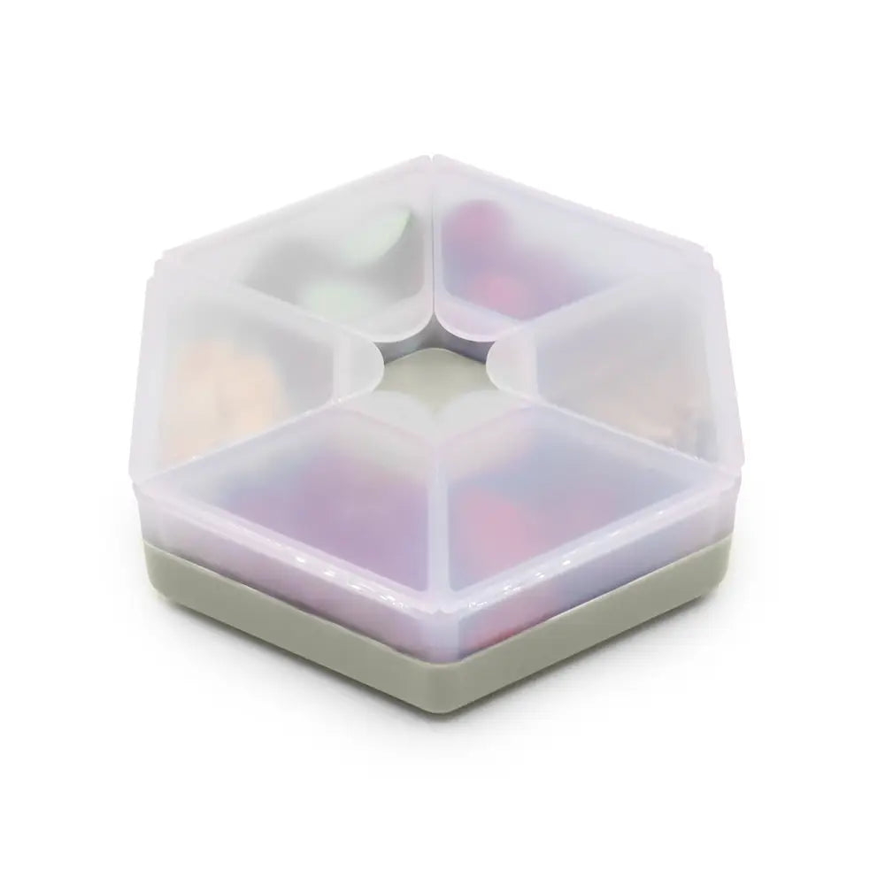 Znünibox Hexagonale Snackle-Box Elfenbein