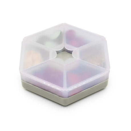 Znünibox Hexagonale Snackle-Box Elfenbein