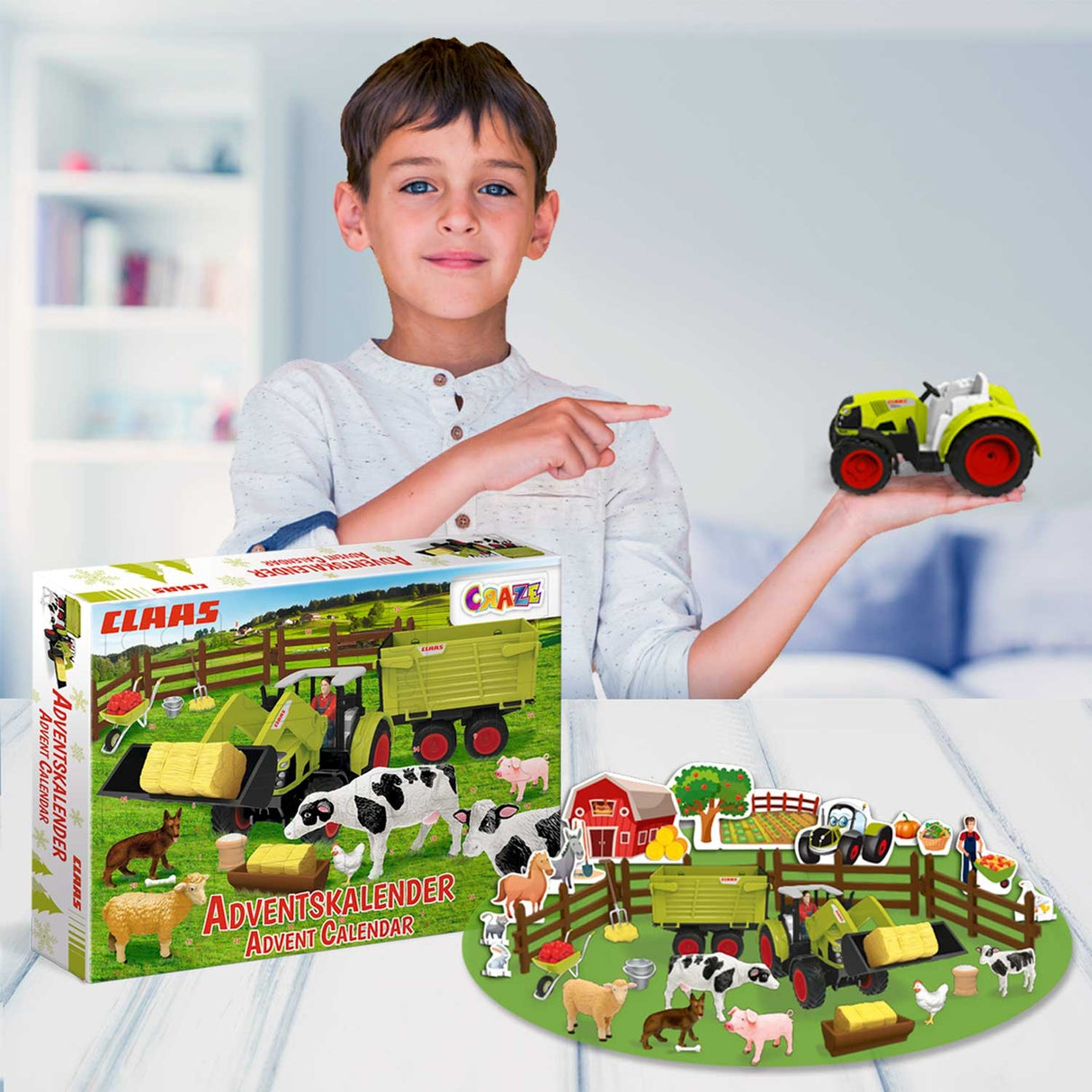 CRAZE Adventskalender Claas Bauernhof