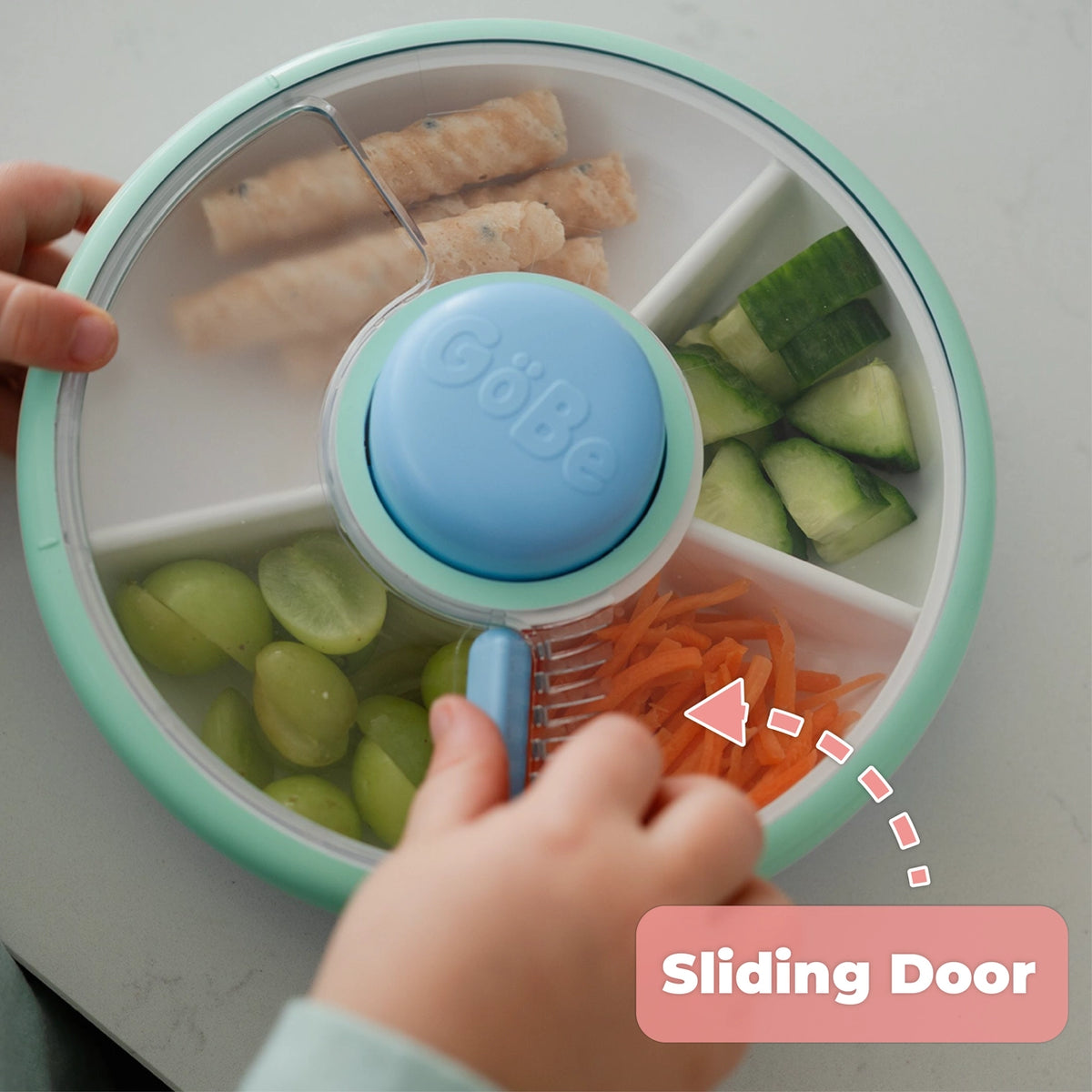 Znünibox GoBe Snack Spinner Blau Mint