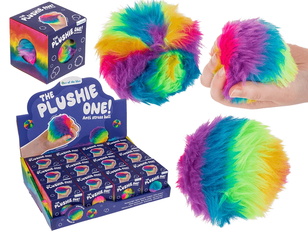 Plüsch Quetsch Ball Regenbogen
