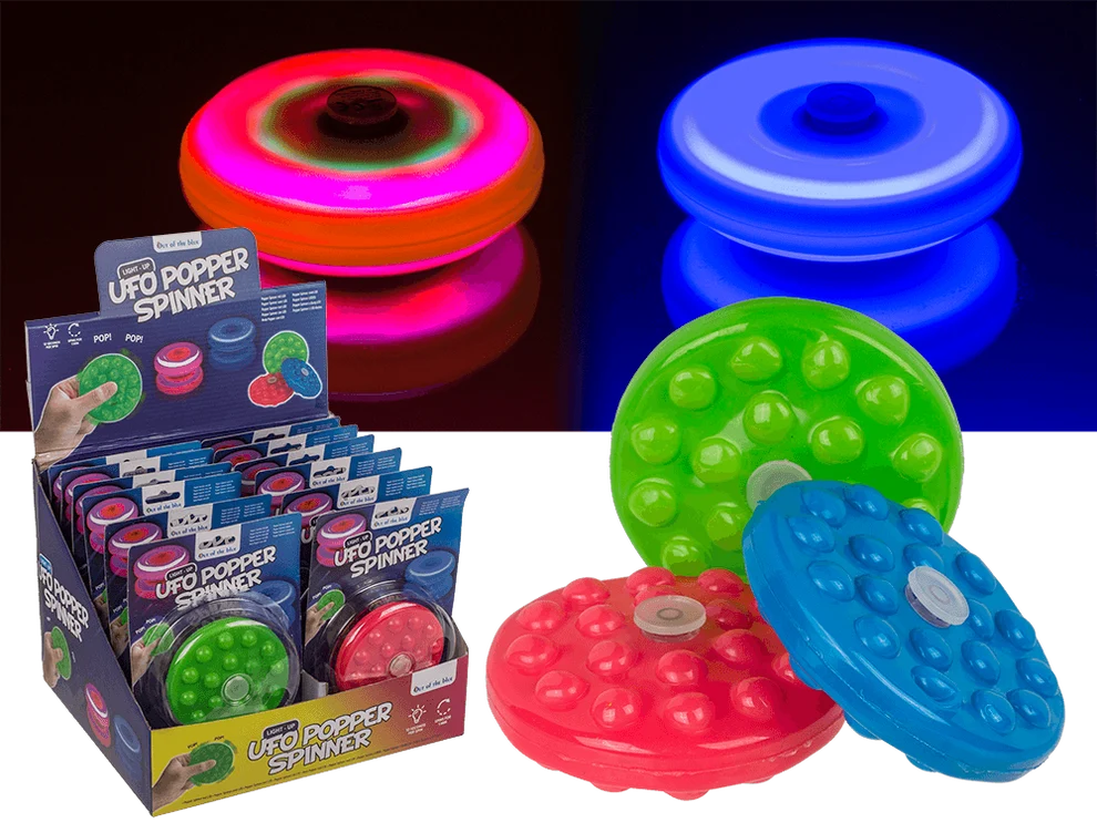 Ufo Popper Spinner mit LED assortiert