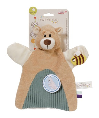 Schmusetuch Handpuppe Bär