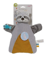 Schmusetuch Handpuppe Waschbär