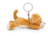 Schlüsselanhänger Plüsch Hund Liegend