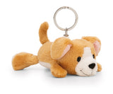Schlüsselanhänger Plüsch Hund Liegend