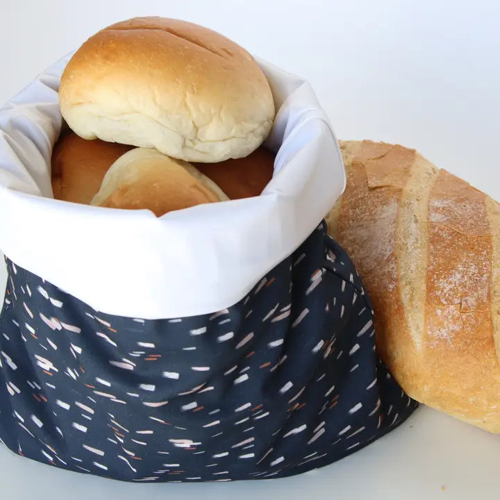 Lunchbag und Brotbeutel Colibri Muster Dunkelblau
