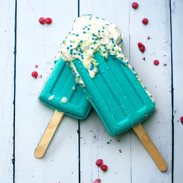 Badekugel handgemacht Glace Türkis
