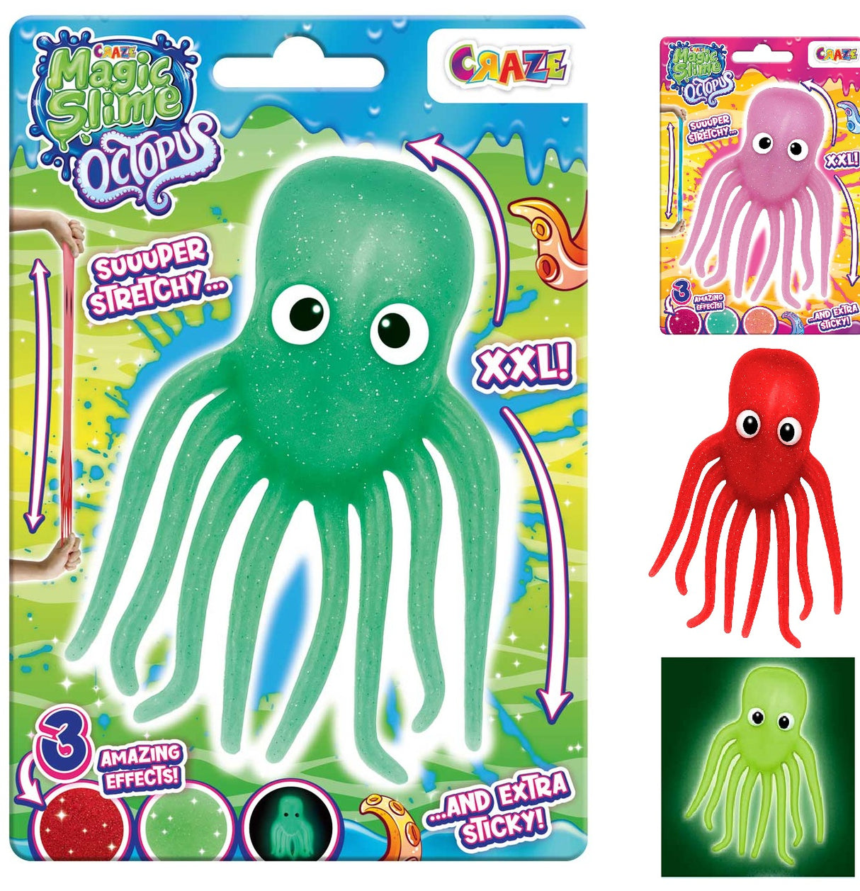 CRAZE Magic Slime Mega XXL Klatsch Octopus