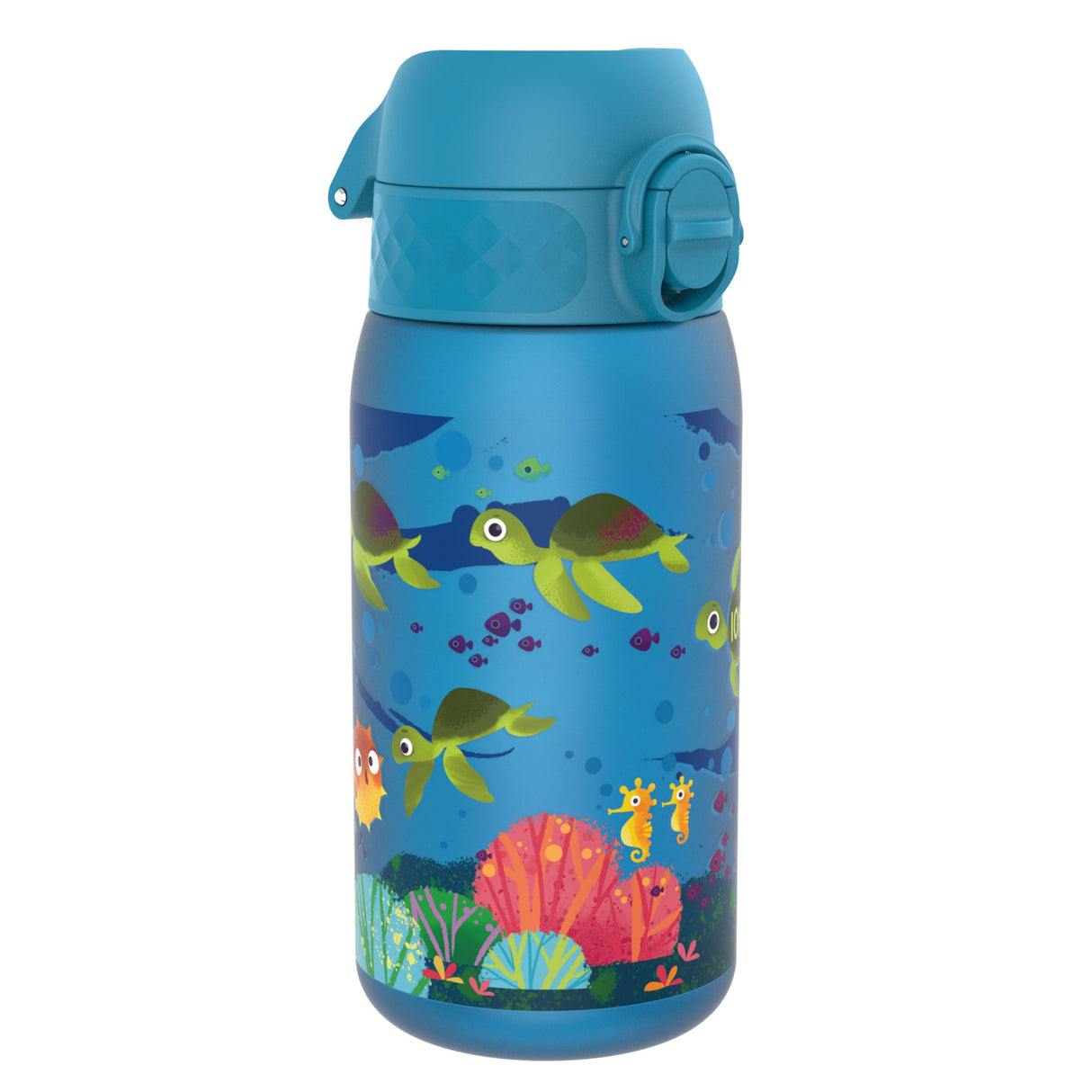 Kinder Trinkflasche Ion8 400ml mit Motiv Unterwasserwelt