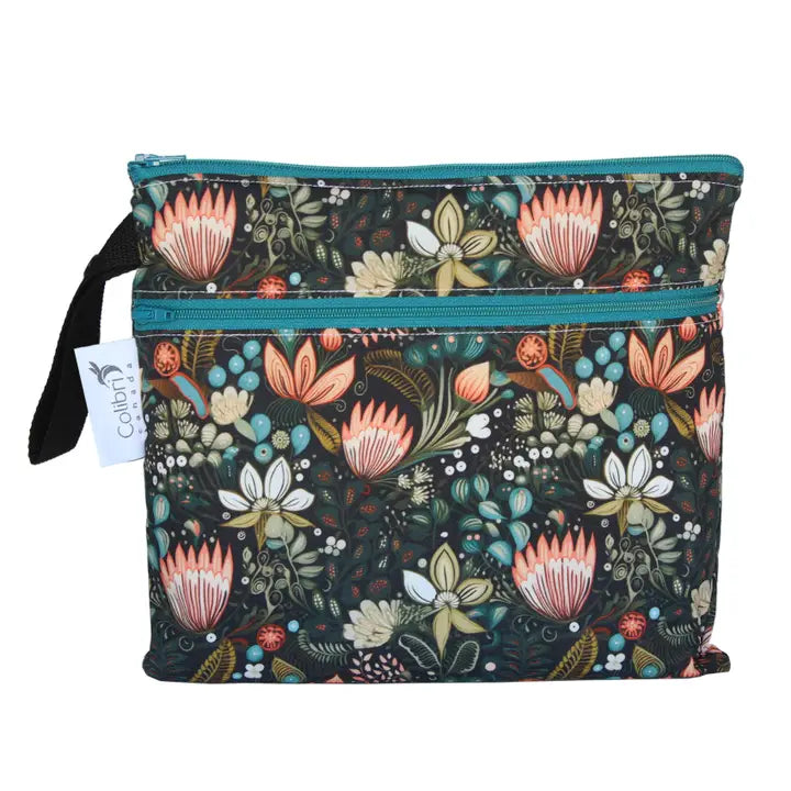 Lunchbag 2fach Colibri Blume Boho