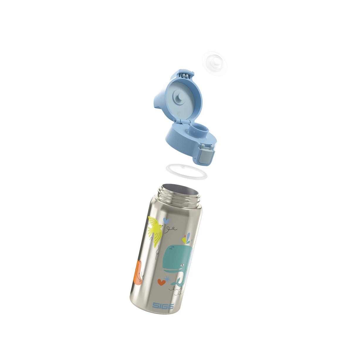 Kinder Thermosflasche Sigg Shield One Whale Friend