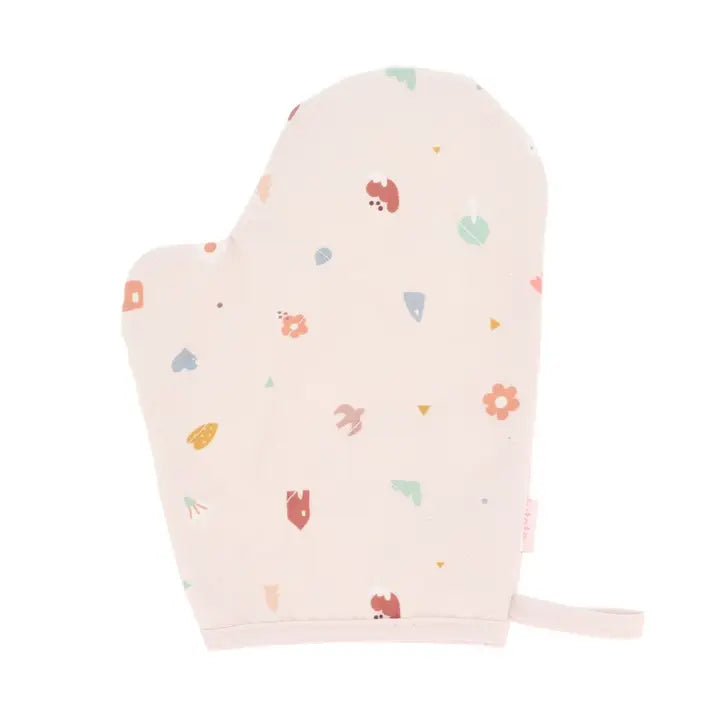Kinder Kochschürze mit Handschuh Nature