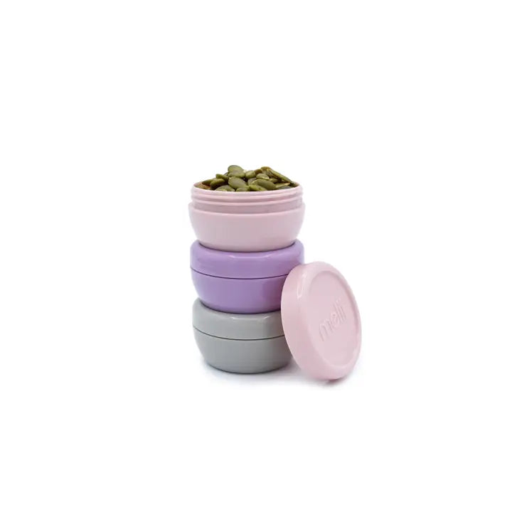 Mini Dipbehälter 3er Set Melii Salbeigrün / Rosa