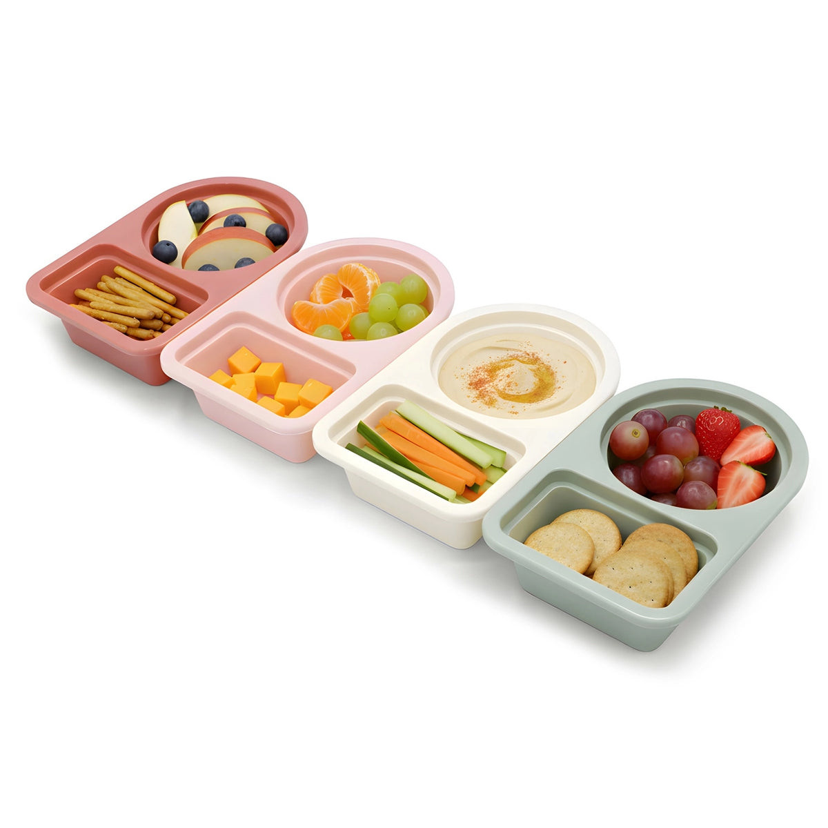 Snackbehälter 4er Set Beere