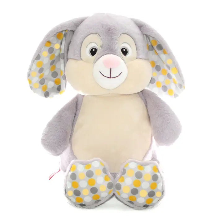 Kuscheltier Cubbies Hase Grau Gelb