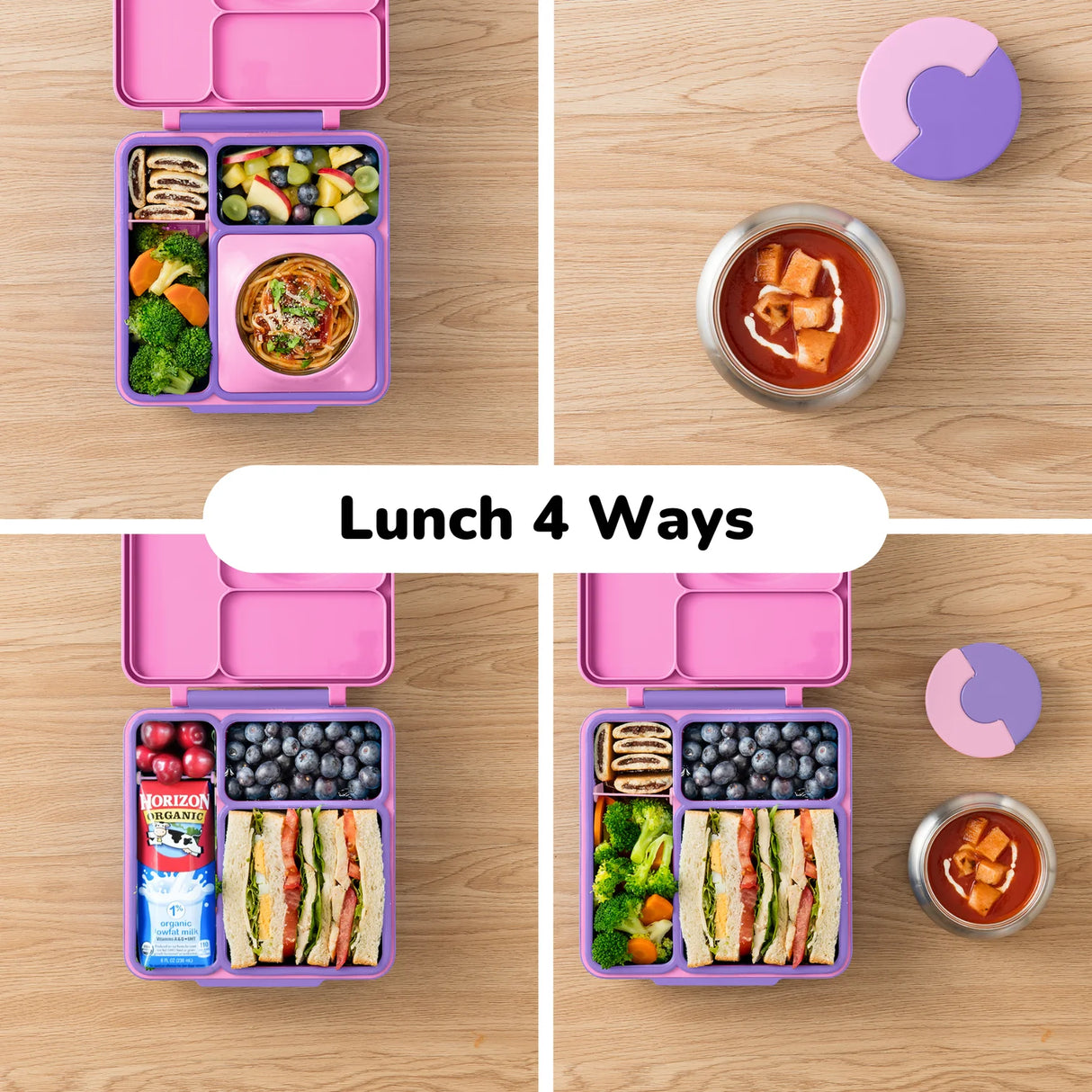 Thermo Lunchbox OmieBox Pink Violett