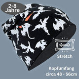 Kinder Winter Beanie Mütze & Loop Schal Reflektierend Drache