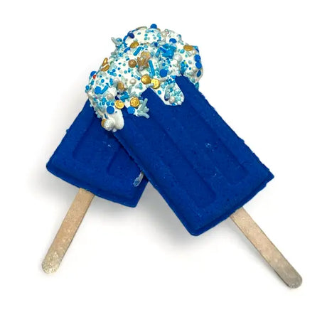 Badekugel handgemacht Glace Blau