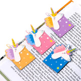 Lesezeichen Set mit Magnet Einhorn