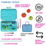 Znünibox Yumbox Tapas 5 Antibes Blue Jungle