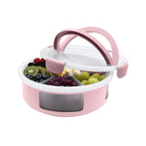 Znünibox Runde Snackle-Plattenbox Rosa