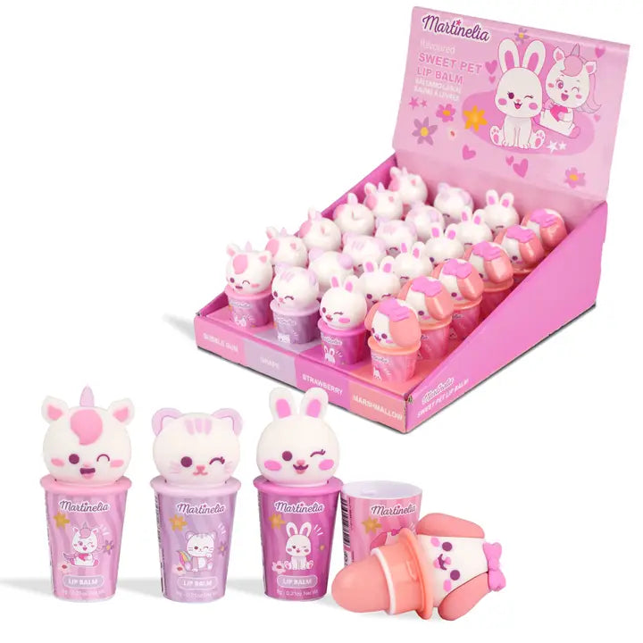 Lippenbalsam Martinelia Friendly Animals pastell assortiert
