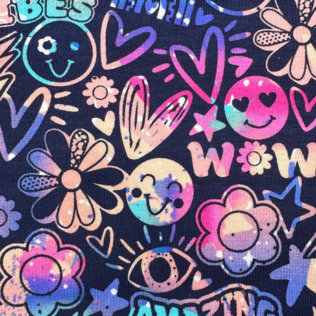 Kinder Übergangs Mütze & Schal Flower Power