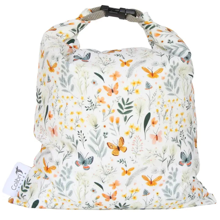 Lunchbag und Brotbeutel Colibri Schmetterling Weiss
