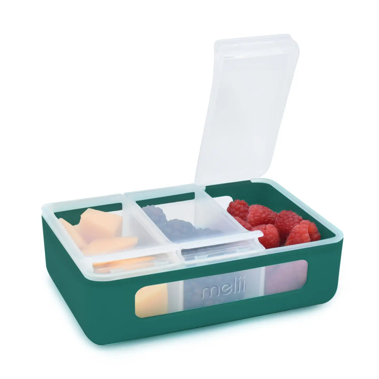 Znünibox Snackbox Melii mit 3 Fächern Grün