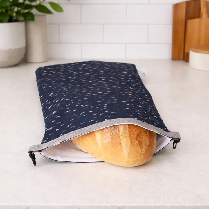 Lunchbag und Brotbeutel Colibri Muster Dunkelblau