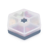 Znünibox Hexagonale Snackle-Box Schieferblau