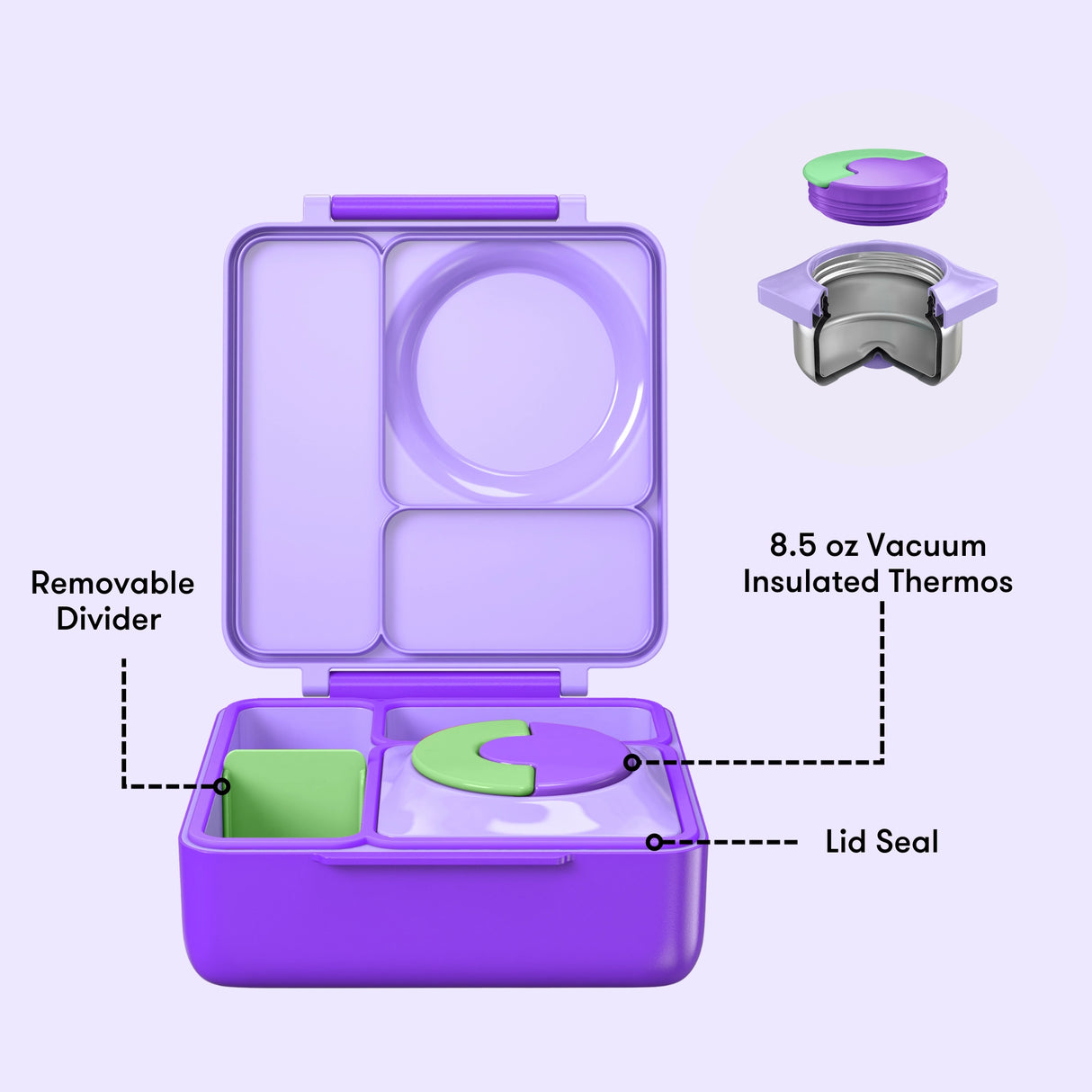 Thermo Lunchbox OmieBox Violett