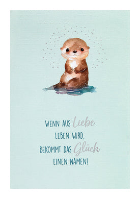 Geburtskarte Otter