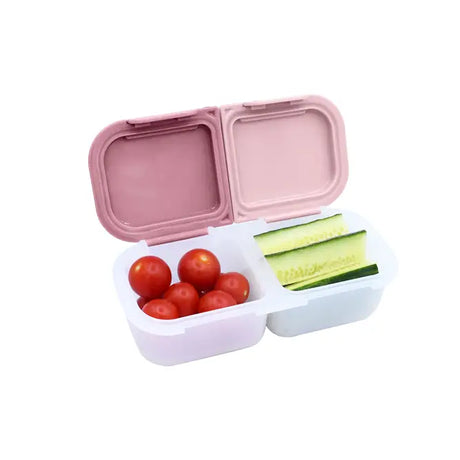Znünibox Snackbehälter mit 2 Unterteilungen Rosa