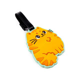Adress- & Gepäckanhänger Katze Orange