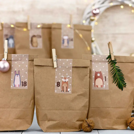 Adventskalender Mini Tüten Waldtiere