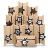 Adventskalender Pillowboxen Vintage Schwarz