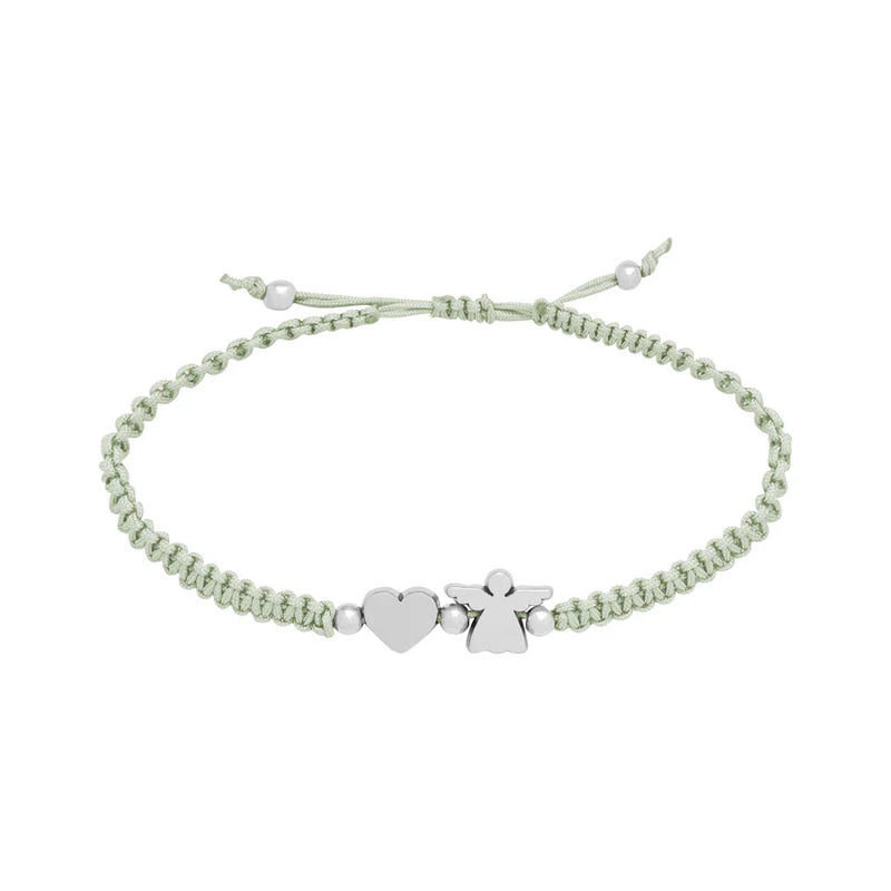 Armband mit Charms - Schutzengel Mint
