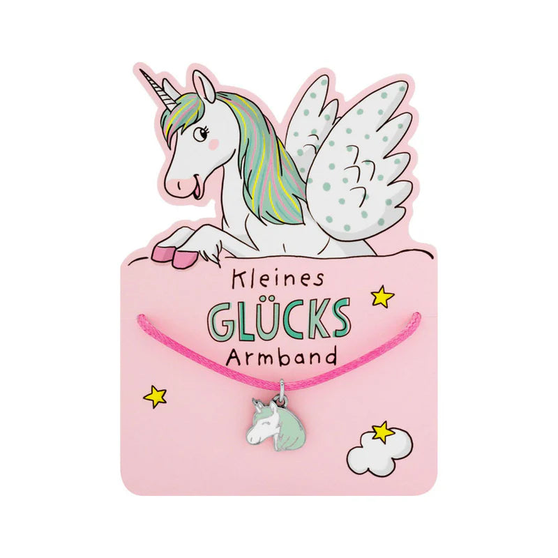 Armband mit Glücksbringer - Einhorn