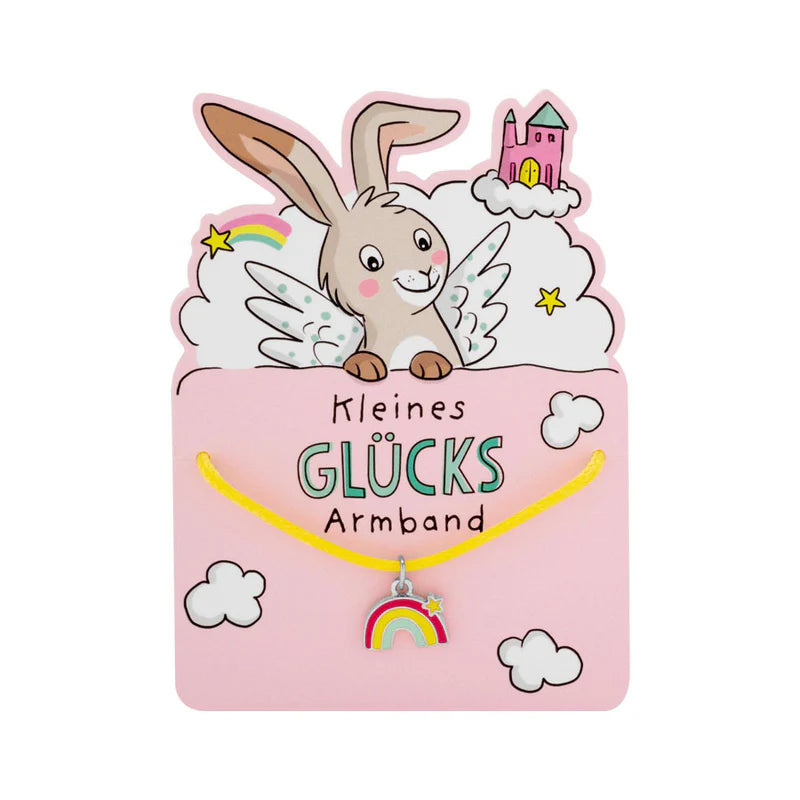 Armband mit Glücksbringer - Regenbogen