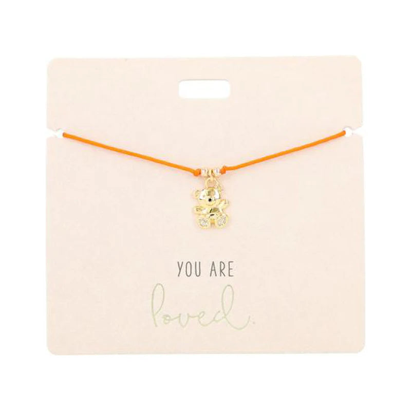 Armband mit Charms - Teddybär