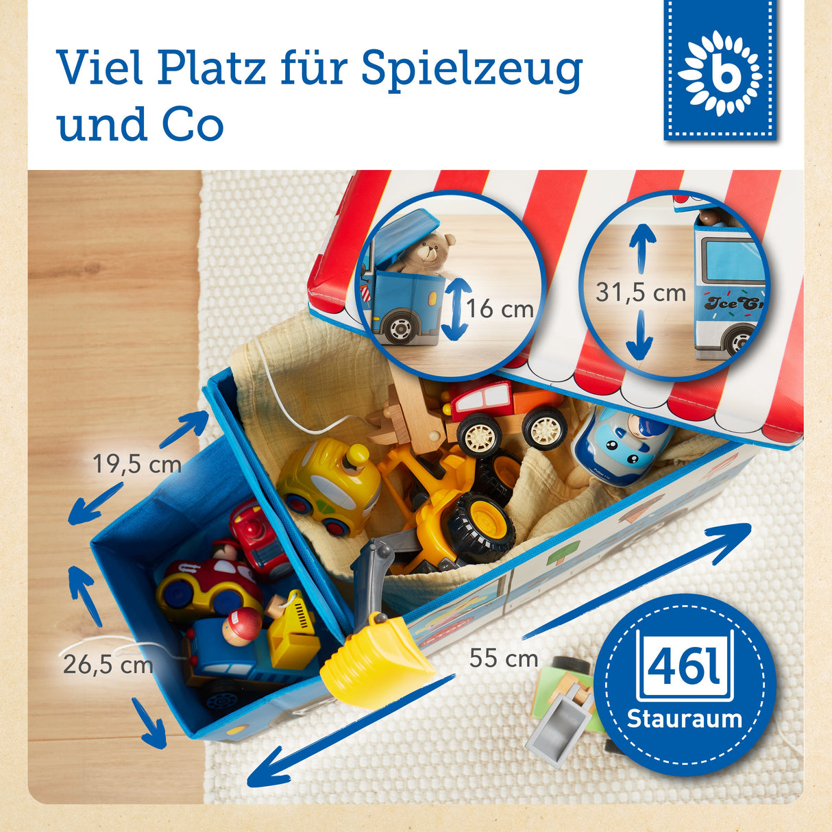 Erinnerungsbox, Spielbox & Sitzbank Eiswagen