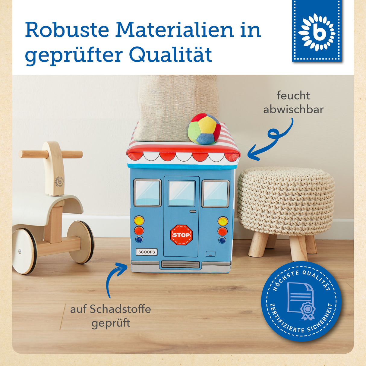 Erinnerungsbox, Spielbox & Sitzbank Eiswagen