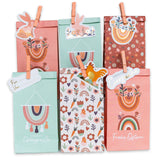 Osternest Papiertüten mit Anhänger Boho