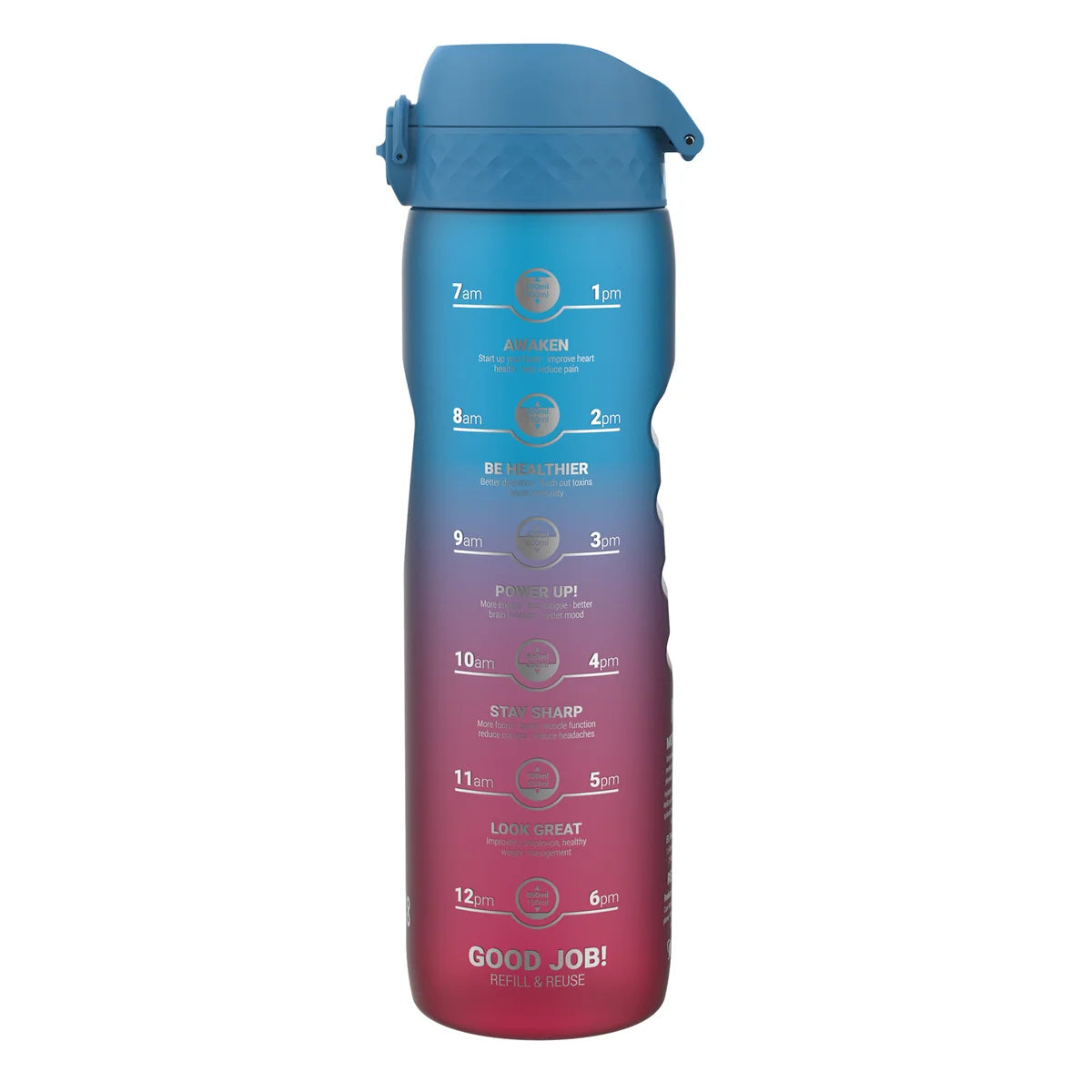 Sport Trinkflasche Motivation Ion8 1100ml Blau