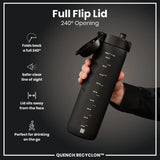 Sport Trinkflasche Ion8 1100ml Schwarz