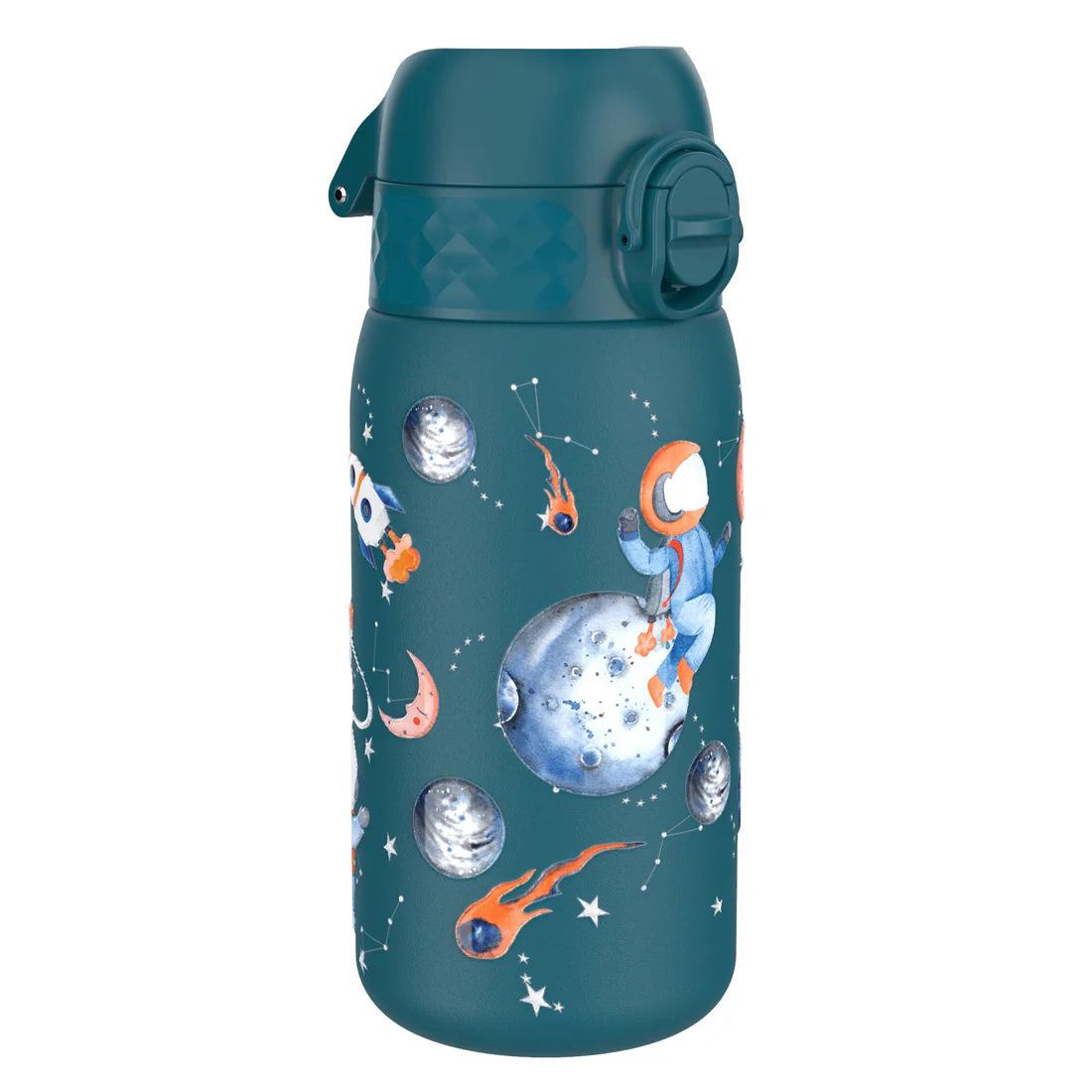 Kinder Thermosflasche Ion8 mit Motiv 350ml Space Türkis