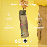 Trinkflasche Ion8 500ml mit Motiv Autos