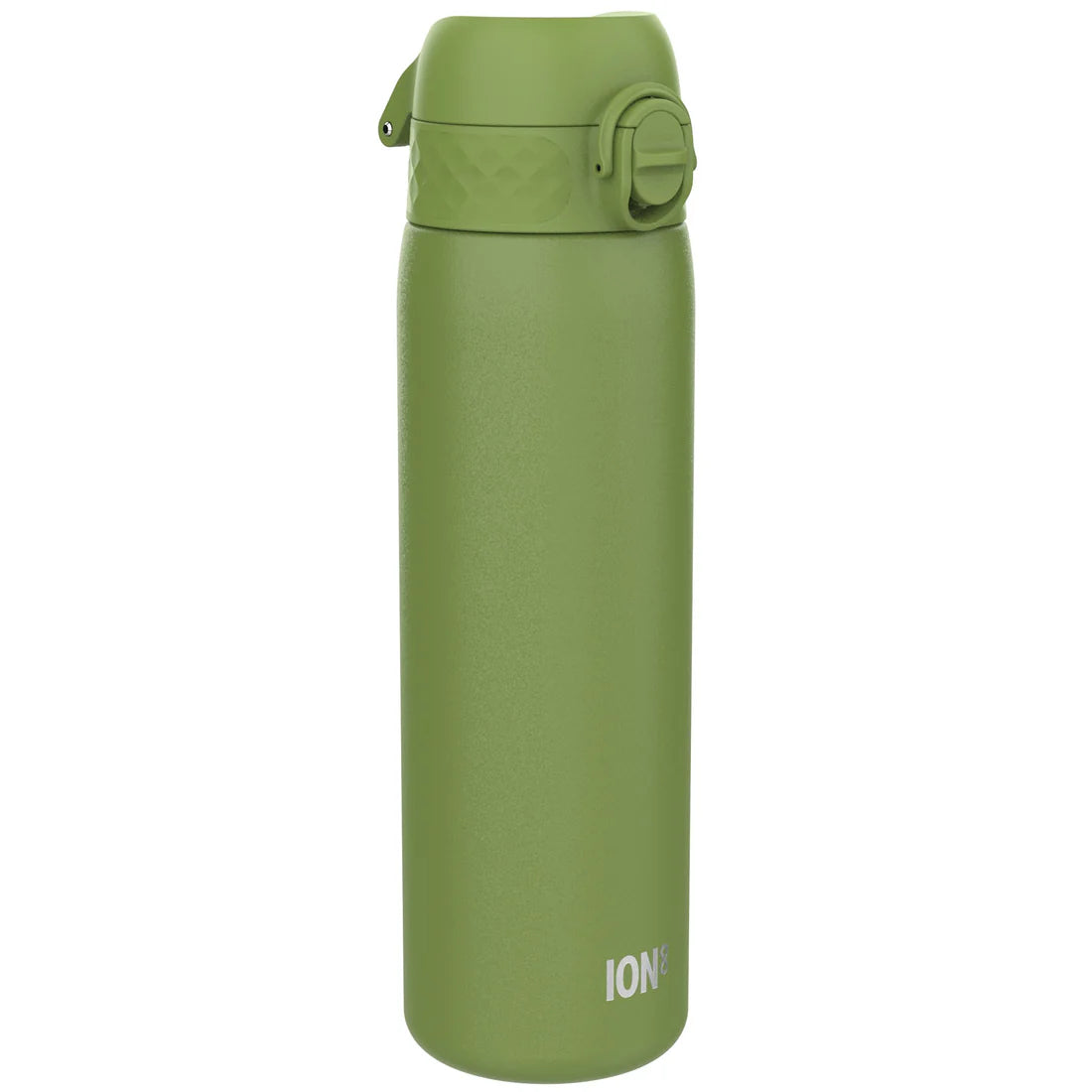 Edelstahl Trinkflasche Ion8 1200ml Olivegrün